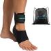 Air Cast Airheel Ankle Brace for Ankle Support Fits Left & Right Foot Support Brace for Achilles Tendonitis and Plantar Fasciitis with 2 Removable Stabilizer Large with a Lumintrail Drawstring Bag