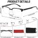 OCCI CHIARI Reading Glasses for Men & Women - Magnification 0.00 to 3.50 - Stylish A-Black/Transparent - International Shipping Available - Buy Online on GoSupps.com
