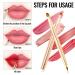 Double Lip Brush & Eyeliner Brush Set | Retractable Gold Makeup Brushes for Lips & Eyes - Buy Online on GoSupps.com