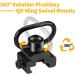LONSEL 360 Rotation Picatinny Sling Swivel Mount + 2 Point Traditional Sling Rail Mount - Black - Buy Online on GoSupps.com