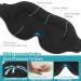 2-Pack 3D Contoured Sleep Mask Set for Men and Women - 100% Light Blockout, Adjustable Strap - Perfect for Travel, Shift Work, and Rest - Black - Buy Online on GoSupps.com