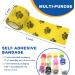 Self-Adhesive Elastic Wrap Bandage Tape - Non-Woven Multi-Color Vet Wrap for Thumb Finger Wrist & Ankle - 14 Rolls - Buy Online on GoSupps.com