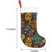 Ffexs Tropical Plants Christmas Socks - Velvet Sugar Skulls Print - One Size - Perfect for New Year & Holiday Gifts - Buy Online on GoSupps.com