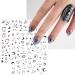 8 Sheets Black Star Moon Nail Art Stickers Decals Self-Adhesive Metallic Ramadan Zodiac Design Manicure Tips Nail Decoration for Women Girls - Buy Online on GoSupps.com