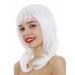 WIG ME UP 3003-1001 | White Shoulder Length Straight Layered Wig for Ladies - Medium Length Sliced Tips - International Shipping Available - Buy Online on GoSupps.com