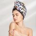 Ultra Plush Microfiber Hair Towel Wrap for Women - Ultra Absorbent Twist Hair Turban for Curly Long & Thick Hair - Cartoon Monster Trucks Design - Buy Online on GoSupps.com