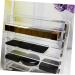 Housoutil 2 sets Display Acrylic Rack Cosmetics Cosmetic Eyeshadow Multipurpose Eye Air Storage Seven-grid 24.2X23.5X7CMx2pcs Transparentx2pcs - Buy Online on GoSupps.com