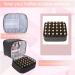 Double-Layer Nail Polish Organizer Case with UV Nail Lamp Storage - Holds 30 Bottles | Black - Buy Online on GoSupps.com
