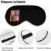 Czech National Emblem Sleep Mask - Adjustable Soft Eye Cover for Effective Shading | Funny Blindfold for Men & Women - Buy Online on GoSupps.com