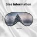SSIMOO Christmas Tree Snow Sleep Mask | Adjustable Breathable & Fashionable Eye Mask for Comfortable Sleep International Shipping Available - Buy Online on GoSupps.com