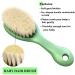Mocarheri 3PC Baby Hairbrush Set for Newborns & Toddlers | Natural Soft Goat Bristle | Ideal for Cradle Cap | Light Green - Buy Online on GoSupps.com