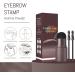 Eyebrow Stamp Eyebrow Stamp Stencil Kit Long Lasting Eye Brow Powder Eyebrow Stencils Brow Stencil Kit for Beginners 30 g (Pack of 1) C-Dark Brown & Dark Grey - Buy Online on GoSupps.com