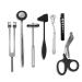 7 pcs Neurological Percussion Set Reflex Taylor Buck Hammer Pinwheel Diagnostic Kit for Nurses EMS Medical Students Clinical