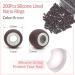 Vlasy Nano Beads 3.0mm 200PCS with Hair Extension Loop Needle Threaders Set - Brown | Silicone Lined Nano Rings for Hair Extensions - Buy Online on GoSupps.com
