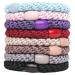 GYGYL 8Pcs Mixed Color Hair Ties for Women Girls Elastics Hair Bands Ponytail Holders for Thick Hair No Damage No Crease Hair Elastics(Style 14) Mixed color Style14