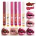 Click Lip Gloss Pen Click Lip Gloss Pen Set Moisturizing Solid Lip Gloss Lipstick Set of 6 | Plump Lipstick Lip Gloss Waterproof Lip Oil