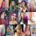 13 Pcs Multi-Color Hair Extensions - 20 Inch Clip-in Rainbow Highlights for Women & Kids - Buy Online on GoSupps.com