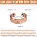 Yinox Magnetic Ring for Men & Women - 2.3-Inch Pure Copper with 4 Strong Magnets for Arthritis & Migraine Relief - Adjustable Magnetic Jewelry - Buy Online on GoSupps.com