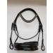 Nilo Hanna COB Bridle - High-Quality Black Rhinestone Horse Bridle with Reins | Durable 1 Piece for Thoroughbreds - Buy Online on GoSupps.com