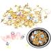 4 Boxes Nail Studs Gems Rhinestones Metal Moon Star Shaped AB Color Pearls 3D Nail Art Charms - Buy Online on GoSupps.com