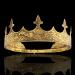 Royal King Diadem Men Metal Big Crown Hair Jewelry for Wedding & Prom - Dark Gold - Buy Online on GoSupps.com
