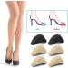 WLLHYF Soft Sponge Adjustable Shoe Filler Big Toe Plug Foot Brace Pads - 3 Pairs, Skin+Black - Comfortable Inserts for High Heels & Relief from Foot Pain - Reusable & Adjustable for Perfect Fit - Buy Online on GoSupps.com