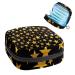 Black background golden stars Patterns Women Bangs Storage Pocket Feminine menstrual cup bags Stillpad holder tampon pockets portable period pocket for women teen girls 1 colored 2
