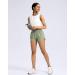 YYV Women's Running Shorts with Zipper Pockets - Quick-Dry Athletic Gym Shorts - Grey Sage, Medium - Buy Online on GoSupps.com
