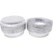Mr Miracle 9 Inch Round Disposable Aluminum Foil Pans with Clear Plastic Lids - Pack of 40 Sets - Buy Online on GoSupps.com