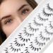 Emeda manga eyelash 10 pairs 5 stylish mix manga lashes artificial eyelashes naturally soft and short cosplay eyelash anime lashes transparent band 100% handmade fake lashes (manga mix) EM mix