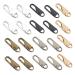 Zipper replacement replacement 20 pieces of zipper. Receptive zipper handles metal rice closure repair set pendant zip locks puller zipper tabs