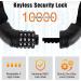 Titanker 8mm Combination Bike Chain Lock - Anti-Theft Security for Bike, Motorcycle, Door, Gate - Resettable 3 Feet Bicycle Lock with Thick Chain - Buy Online on GoSupps.com