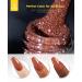 Burano Reflective Gel Nail Polish - UV Diamond Glitter Gel (7.3ml) | Sparkly Caramel Brown for Summer & Autumn - Buy Online on GoSupps.com