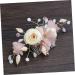 FRCOLOR Bridal Hair Comb French Side Combs Silk Flower Hair Clips Flower Hair Clips for Women Silk Flower Barratte Teasing Combs for Women Pink Comb Silk Cloth Miss Crystal Flower Hanfu - Buy Online on GoSupps.com