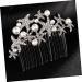 Housoutil Rhinestone Hair Headwear for Women Hair Combs for Women Alloy Hair Comb Hair Rhinestones Hair Comb for Bride Rhinestone Comb Tiara Crystal Hair Comb Women's Pearl Wedding - Buy Online on GoSupps.com