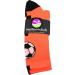 MadSportsStuff Soccer Ball Crew Socks - Neon Orange/Black - Small | Multiple Colors Available - Buy Online on GoSupps.com