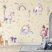 Glow in The Dark Unicorn Stars Wall Stickers for Girls Bedroom - Luminous Ceiling Decals for Kids Playroom and Nursery - Buy Online on GoSupps.com
