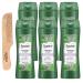 Rosemary Mint Shampoo with Moofin Wooden Comb - Sulfate-Free Clarifying and Gentle on Color-Treated Hair 12.6 fl oz Pack of 6