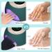2 Pairs Women's Anti-UV Fingerless Gel Manicure Gloves - Black Hand Protection for Nail Design & Drying - One Size - Buy Online on GoSupps.com