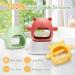 Silicone Teething Toys for Babies 0-12 Months - 3 Pack Bear Buddy Hand Teether | Mushroom Infant Chew Toy for Teething Relief - Dishwasher & Freezer Safe - Claret & Yellow & Green - Buy Online on GoSupps.com