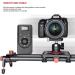 YELANGU 31/80cm Motorized Camera Slider Carbon Fiber Dolly Rail - Wireless Control, Video Mode, Time-Lapse, Horizontal Tracking, 120 Panoramic Shooting - Buy Online on GoSupps.com