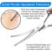 Curved Stainless Steel Fell Scissors for Dogs & Cats | Professional Grooming Scissors Set with Pet Comb - Blue - Buy Online on GoSupps.com