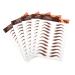 PLAFOPE 5 Sheets Eyebrow Stickers Eyebrow Waterproof Authentic Eyebrow Peel off Eyebrow Sticker