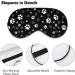 White Gray Paw Print Sleep Mask for Women | Adjustable Eye Shades with Elastic Strap - Perfect for Travel & Relaxation - Buy Online on GoSupps.com