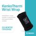 Nikken KenkoTherm Large Wrist Wrap 1835 | Support & Compression Sleeve for Weightlifting Boxing | Unisex Comfort & Protection - Buy Online on GoSupps.com