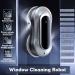 CHHMAELOVE Robotic Window Cleaner Upgrade 4-Way Dual Water Spray Intelligent Path Planning Remote Control & 5 Pairs Of Replacement Cloths Glass Cleaning Robotic - Buy Online on GoSupps.com