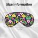 Shop Hawaiian Colorful Flower Eye Mask - Soft Adjustable & Comfortable Sleep Mask for Men & Women - Perfect for Nighttime Rest - Buy Online on GoSupps.com