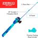 Zebco Splash Kids Spincast Reel and Fishing Rod Combo - Durable 29 Floating Fiberglass Rod - Tangle-Free Design - Pre-Spooled with 6-Pound Line - Blue - Buy Online on GoSupps.com