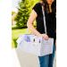 Pump & Diaper Caddy Organizer with Shoulder Strap | Premium Large Nursery Organizer - Grey - Buy Online on GoSupps.com