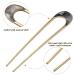 Lurrose 2pcs U Shaped Hair Stick - Retro Metal Hair Forks & Stylish Hair Accessories for Women | Assorted Shell Colors - International Shipping - Buy Online on GoSupps.com